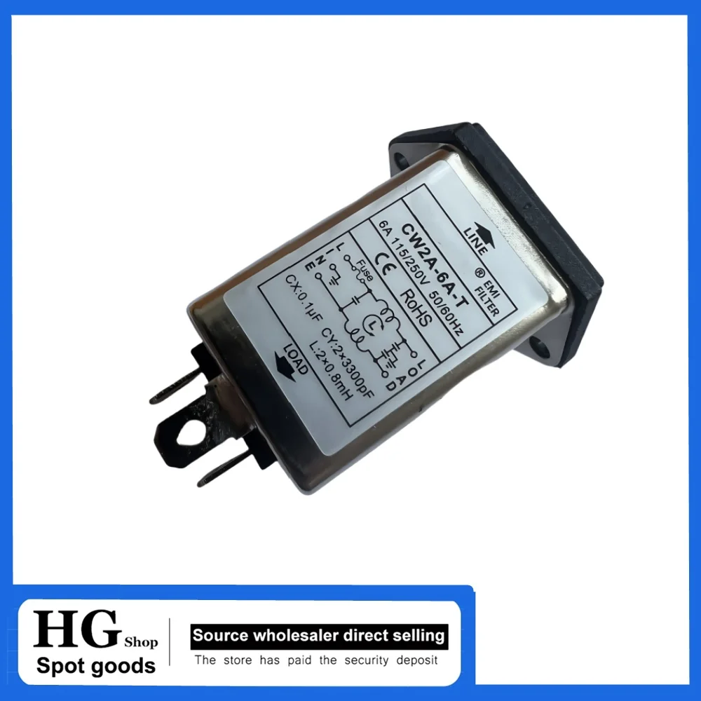 AC socket fuse switch filter CW2A-10A-T