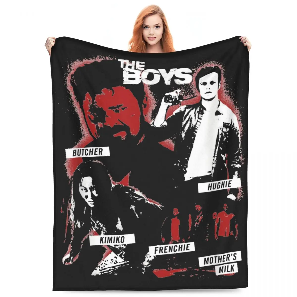 The Boys Season 4 TV Show Blankets Flannel Textile Decor Billy Butcher Comfortable Warm Throw Blanket for Home Couch Bedspreads