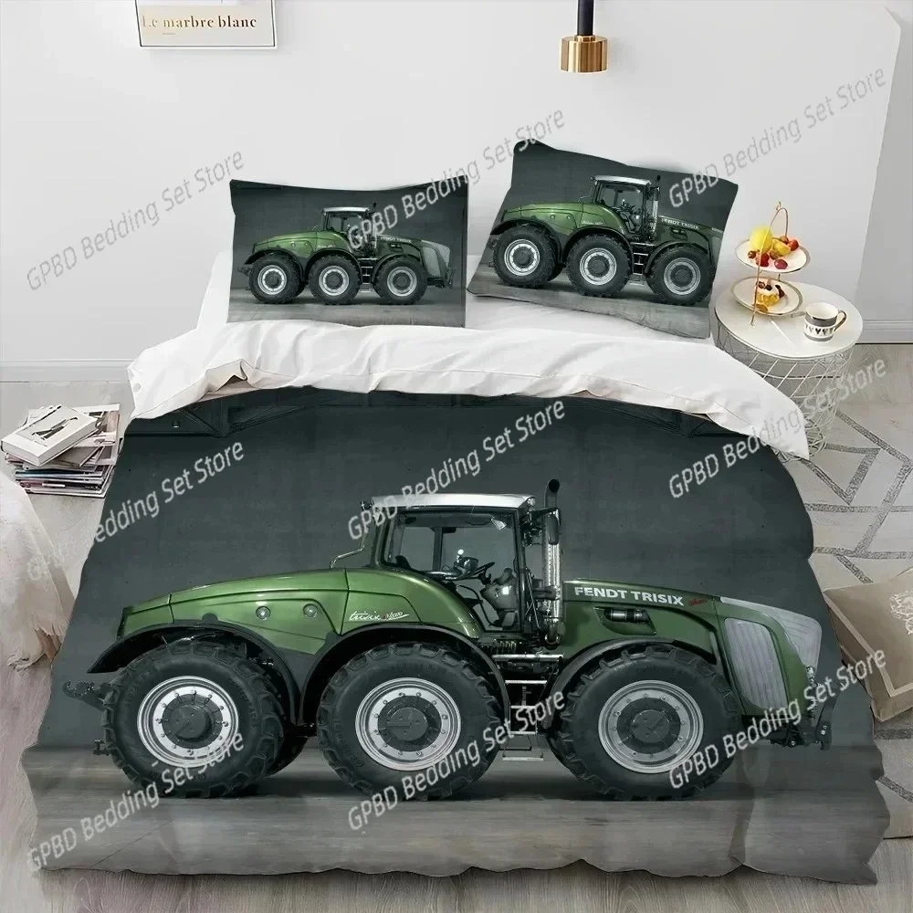 3D Car Tractor Truck Series Bedding Set Bedroom Soft Modern Bedspreads Comefortable Kids Duvet Cover Quilt Cover And Pillowcase