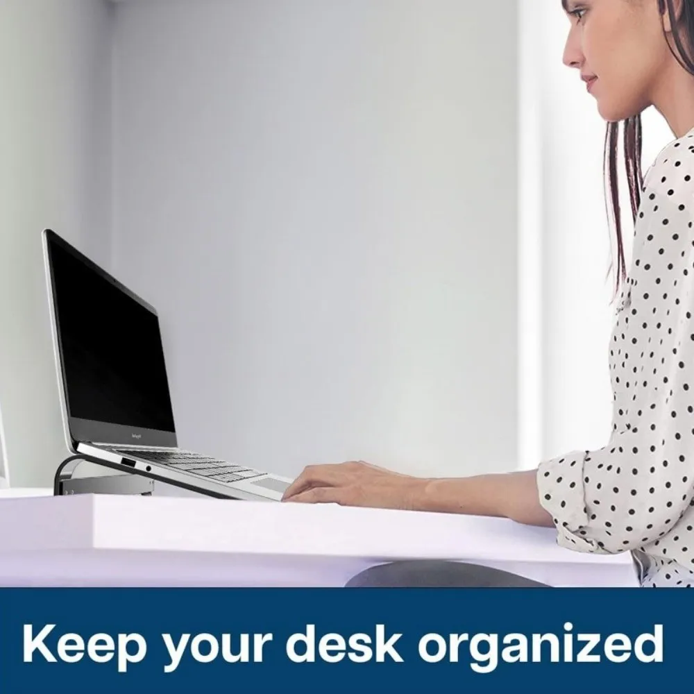 알루미늄 합금 노트북 스탠드 미끄럼 방지 실리콘 인체공학적 노트북 지지대 휴대용 접이식 노트북 홀더 사무실 환경용