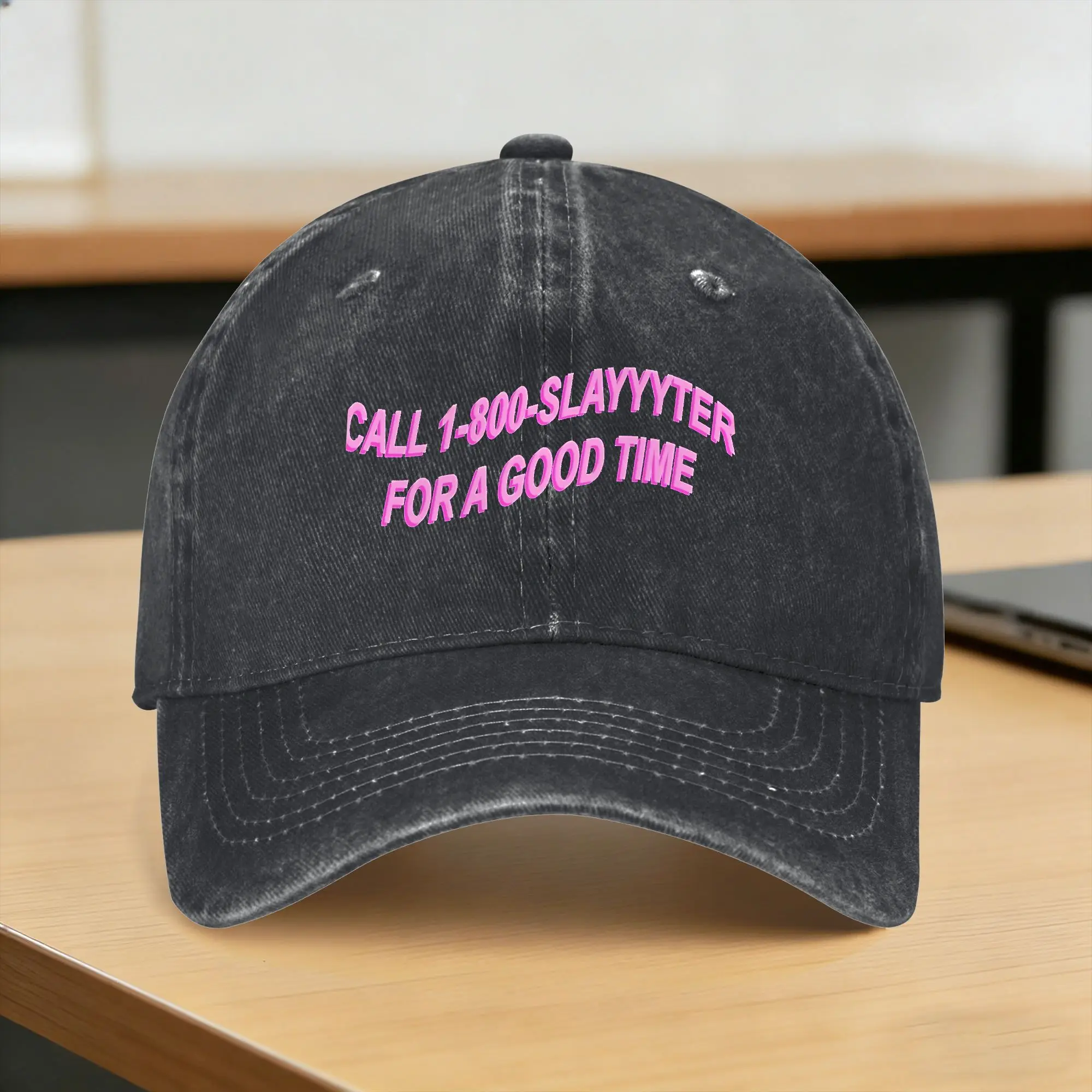 Pink Slayyyter Chain Casual Baseball Cap For Female Male Summer  Hunting Camping Trucker Hat Stylish Breathable Baseball Caps