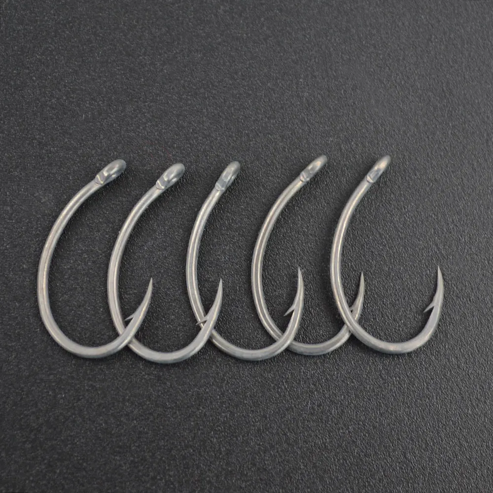 

Durable 8011 with Box Carp Fishing Fishing Hooks Stainless Steel Barbed Hooks