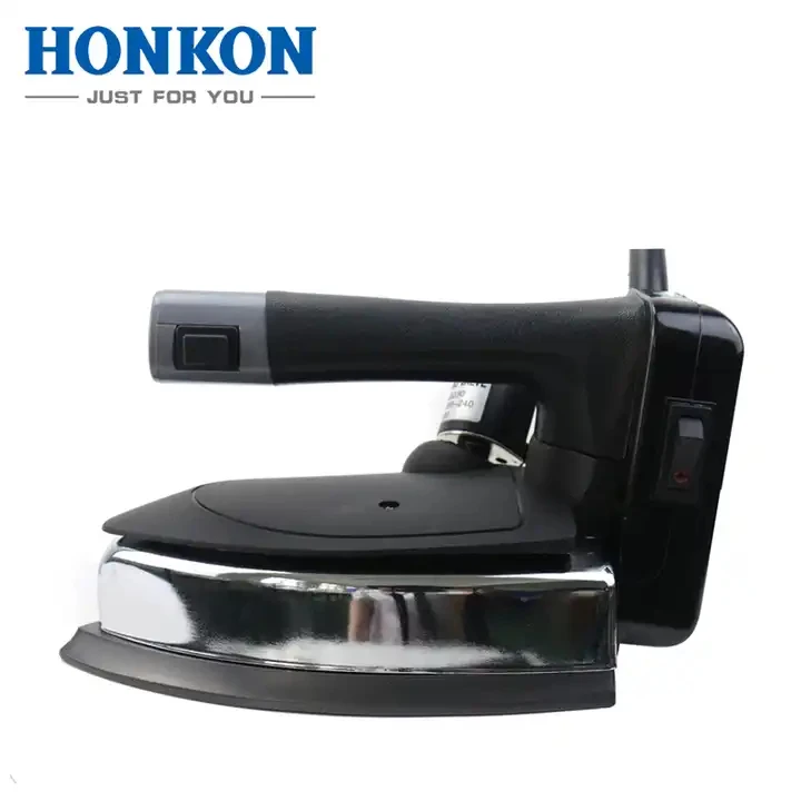 

HK-520 Gravity Feed Steam Iron Household Steam Iron Electric Stainless Steel Black For Clothes Free Spare Parts