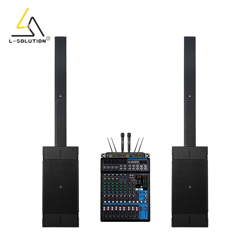 L-solution  Huge Series 2500W Max SPL140dB Big Power Active Column Speaker Professional Powered Column Speaker System