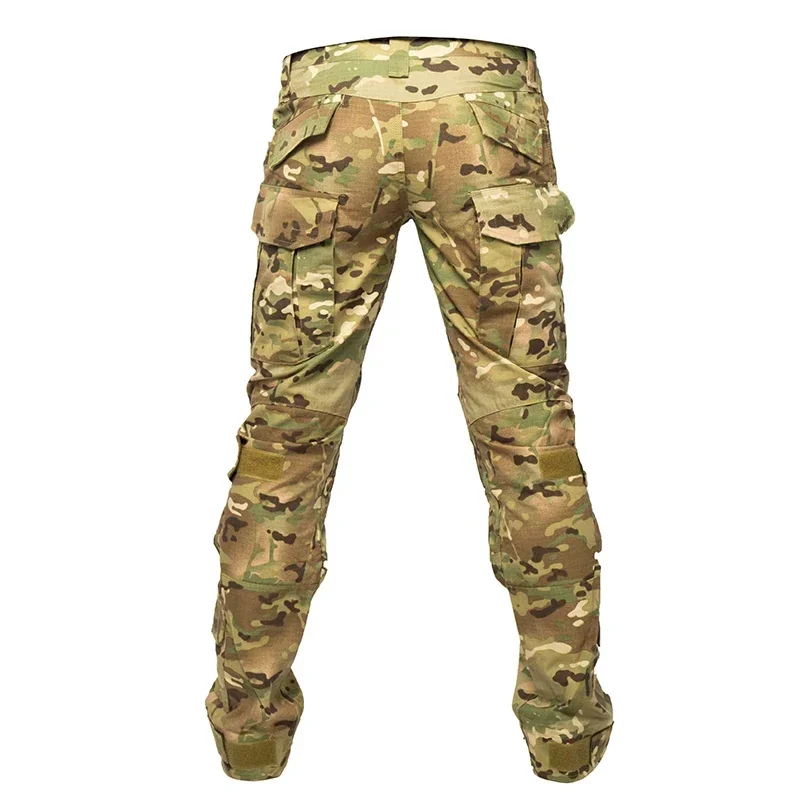 Mege Brand Men's Military Tactical Camouflage Cargo Pants US Army Paintball Gear Combat Pants with Knee Pads Airsoft Clothing