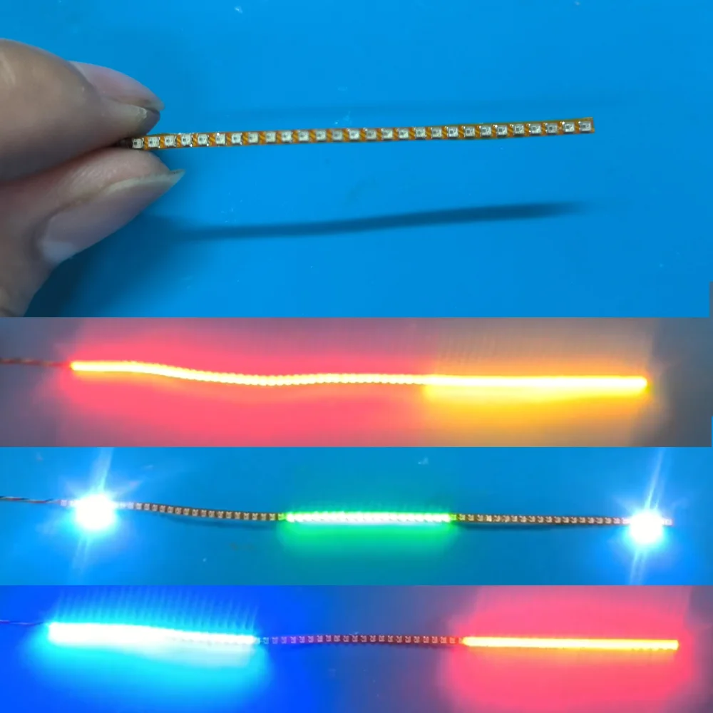 

LED Ultra-narrow 1mm Ambient Light Chassis Light for 1/10 RC Crawler Car TRX4 Defender AXIAL SCX10 RC4WD D90 Wraith VP H10 TT02