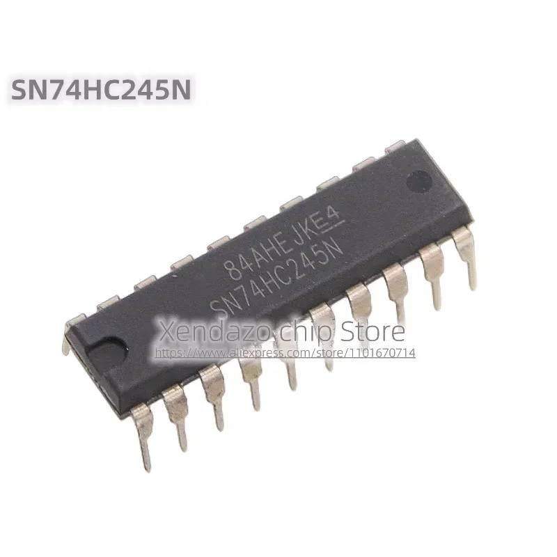 10pcs/lot SN74HC245N 74HC245N DIP-20 package Original genuine Eight-phase three-state bus transceiver chip