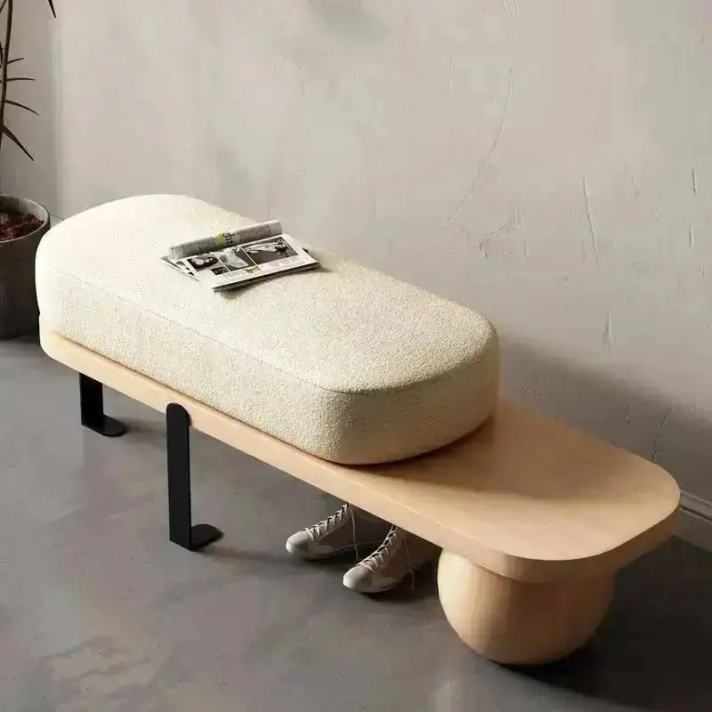 Stool Foot Shoe Accent Entryway Hallway Foot Luxury Minimalist Pouf Stool Modern Mobile Hotel Tabouret Lounge Suite Furniture