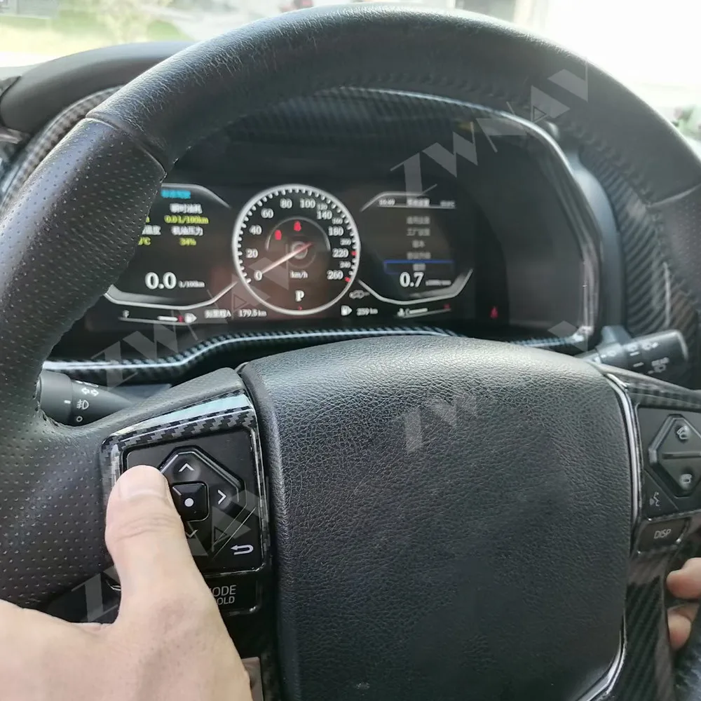 Car Digital Dashboard Cluster Odometer Virtual Cockpit For Toyota 4 Runner 2014-2019 SpeedoMeter LCD Instrument Panel Head Unit