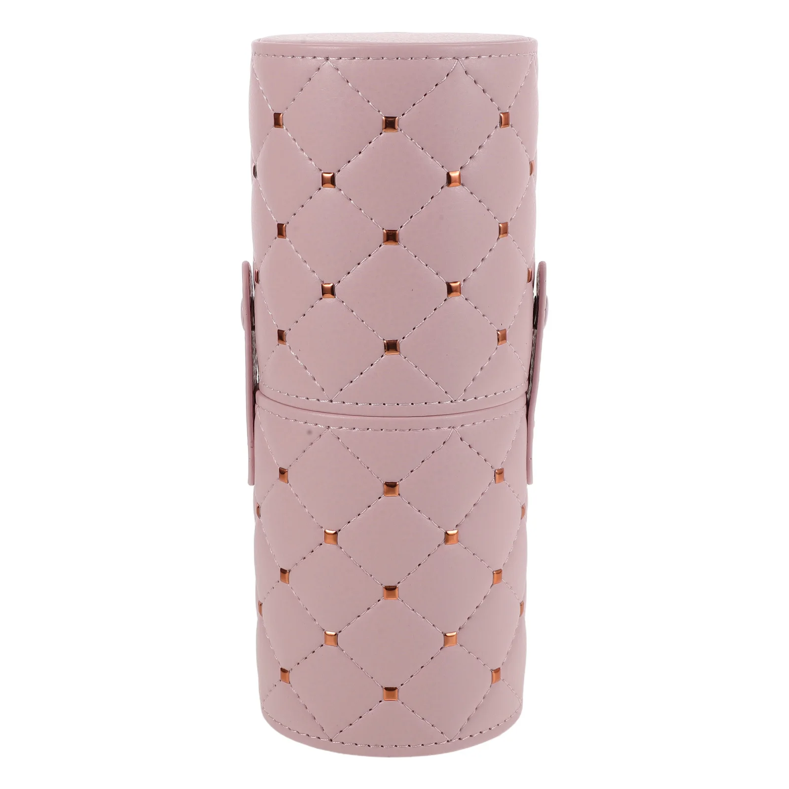 Cubo de Almacenamiento Compacto para Brochas de Maquillaje de PU, Organizador de Maquillaje de Viaje a Prueba de Polvo