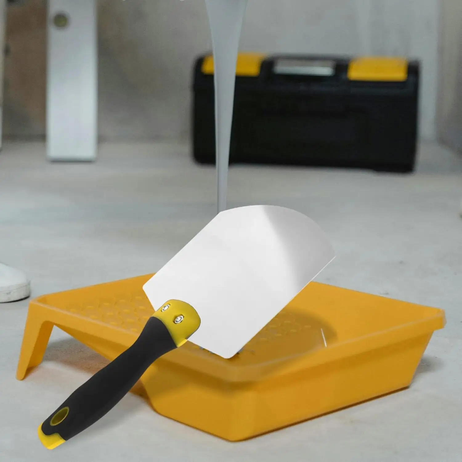 Stainless Steel Putty Knife Wall Paint Plaster Trowel Arc Ash Shovel Paint Feed Filling Scraper Blade Spatula Construction Tools