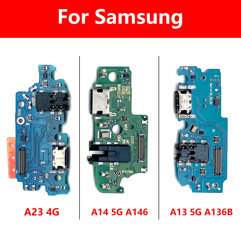 10 Pcs USB Charger Charging Board Dock Port Connector Flex Cable For Samsung A13 5G A136B A14 5G A146 A13S A137F A23 4G A235F