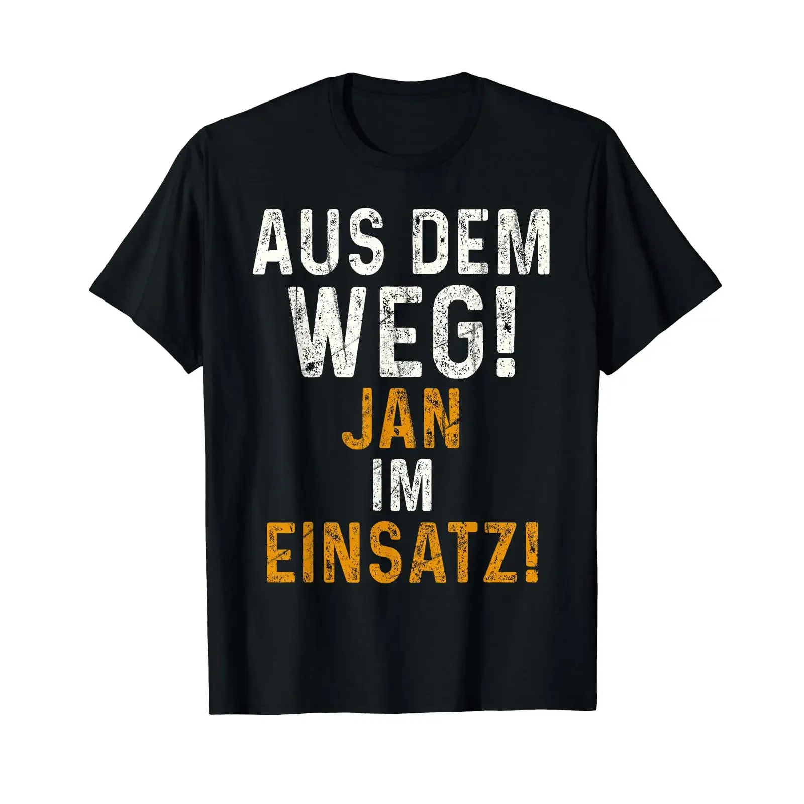 Jan Funny Saying Name First T Shirt black vintage Washed Versatile designer clothes graphic Comfortable Breathable Stylish