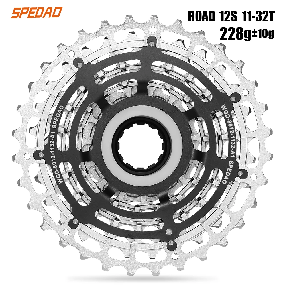 SPEDAO 12 SPEED CASSETT Road Bike CNC 11-32T Freeewheel Hub Super Light Road Bike K7 12v Cycling Cassette Bicycle Parts