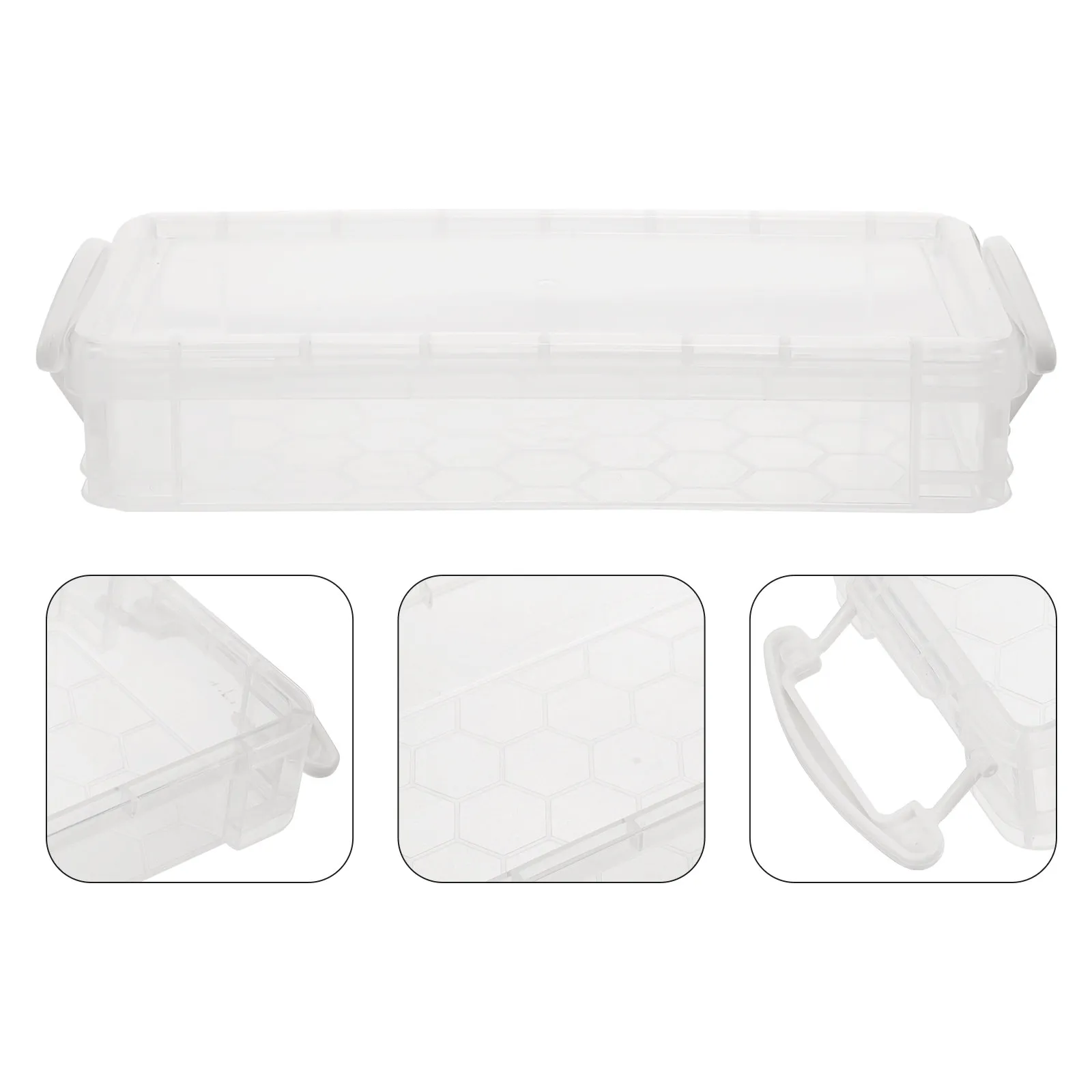 

Пластиковый пенал-органайзер прозрачный для ручек, карандашей, маркеров, мелков, принадлежностей для скетчинга и творчества, для офиса, школы, дома