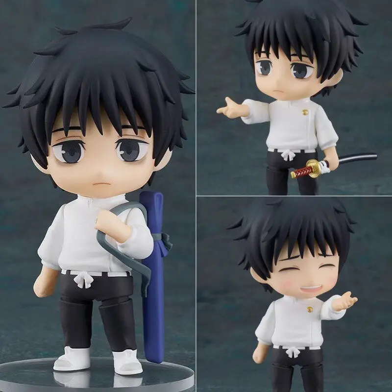 # 1766 Jujutsu Kaisen Yuta Okkotsu Niedliche Q-Style PVC-Figur mit Austauschbarem Gesicht, Verpackte Puppe, Heim- und Schreibtischdekoration, Anime-Zubehör