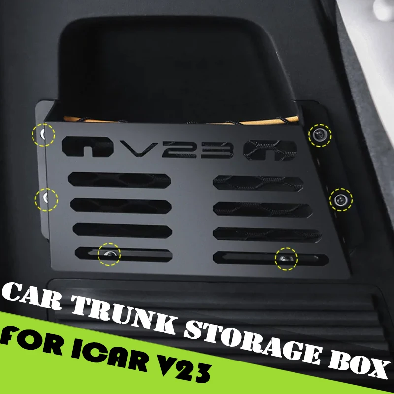 

Car Trunk Storage Box Fit for Chery ICAR V23 V23S Modified Car Trunk Lower Left Shelf Car Interior Accessories