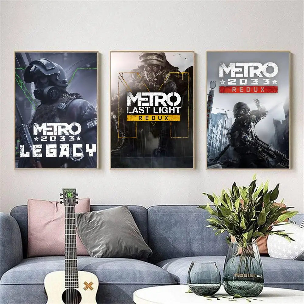 لعبة M-Metro 2033 Redux اللوحة الخط غرفة نوم المنزل مقاوم للماء قماش المشارك غير المؤطرة جدار الفن طباعة الديكور جدارية #4