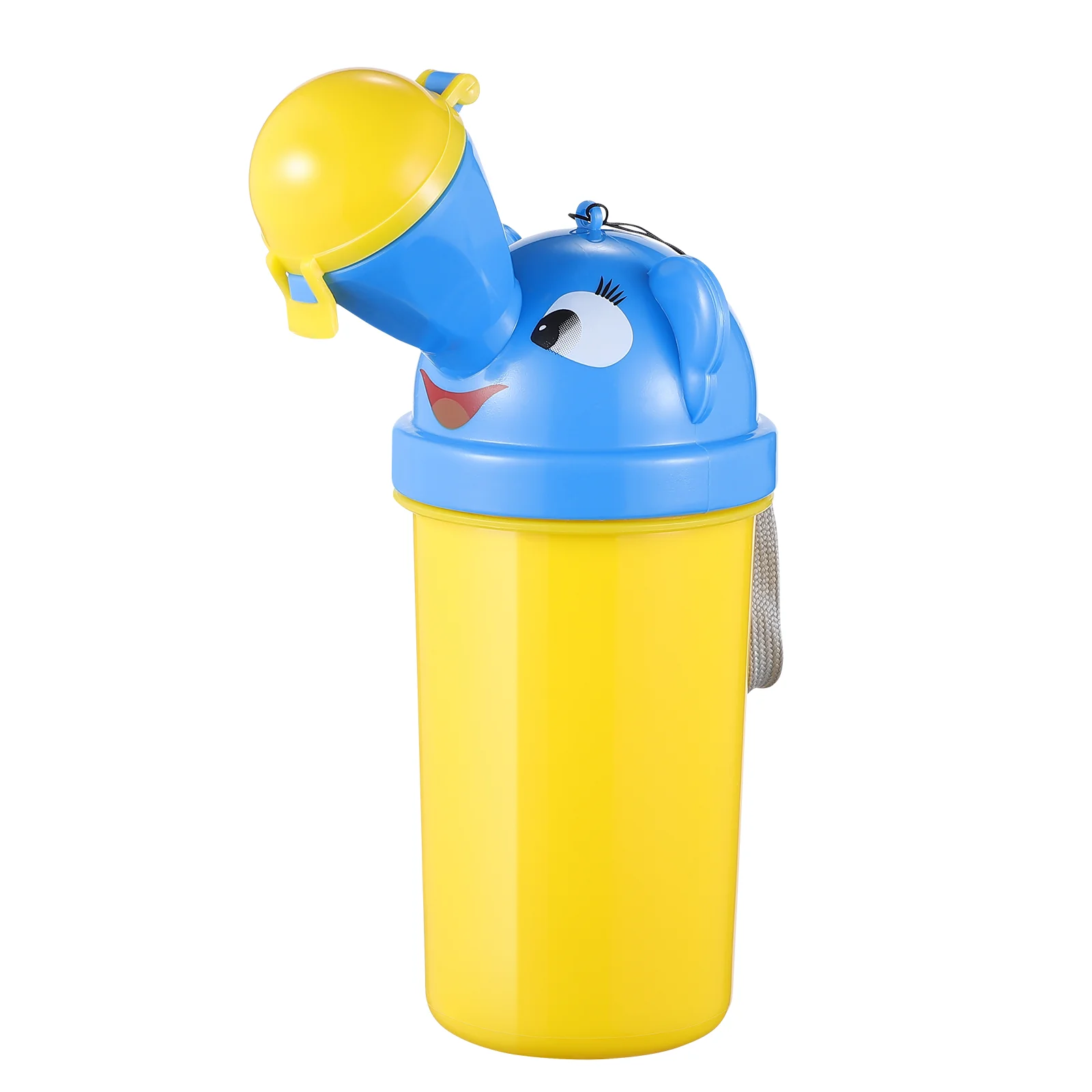 Coche para niños, urinario para orina de bebé, botella para niños pequeños, orinal portátil de emergencia para niños, amarillo