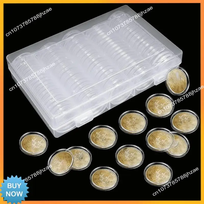 Porta-moedas de plástico para cápsulas de moedas A10R com junta protetora de espuma (17/20/25/27/30 mm)