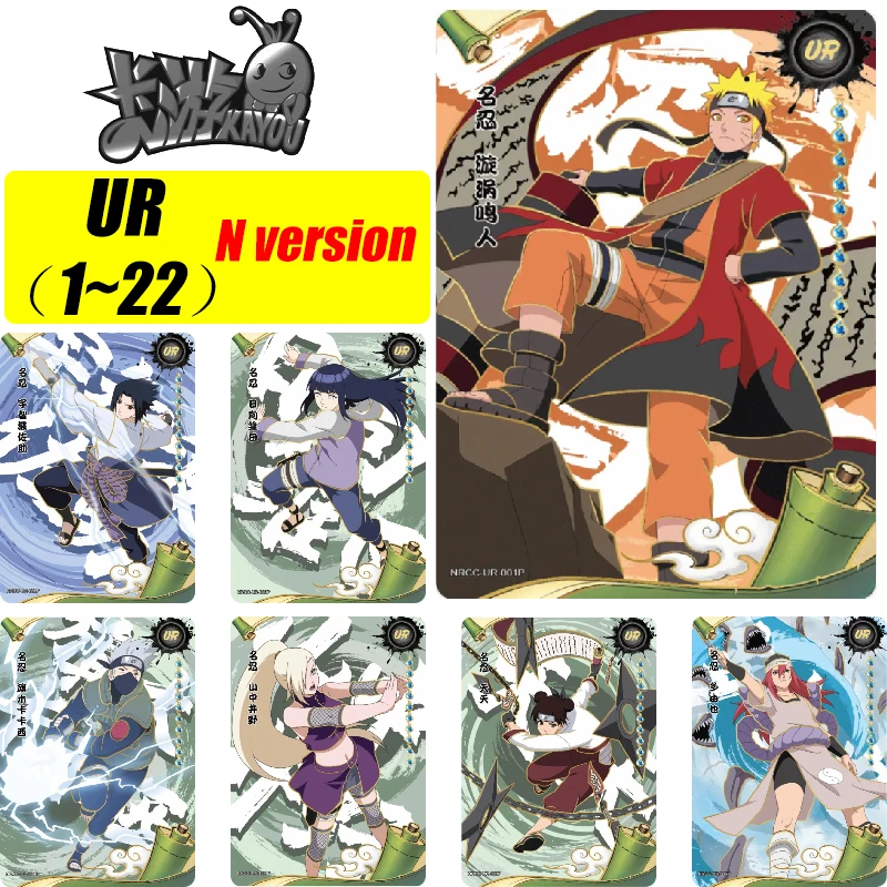 Kayou-tarjeta de colección NARUTO N versión 1 ~ 22, serie UR, Hyuga Hinata Jiraiya Gaara, tarjeta rara, regalo de cumpleaños de Navidad, juguetes de juego