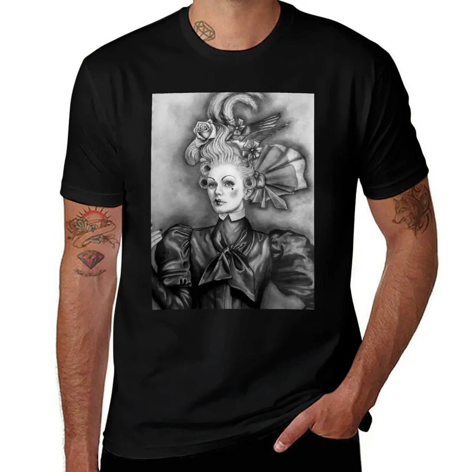 Rococo Babe 2 T-Shirt Street Fashion Casual Tee Shirt