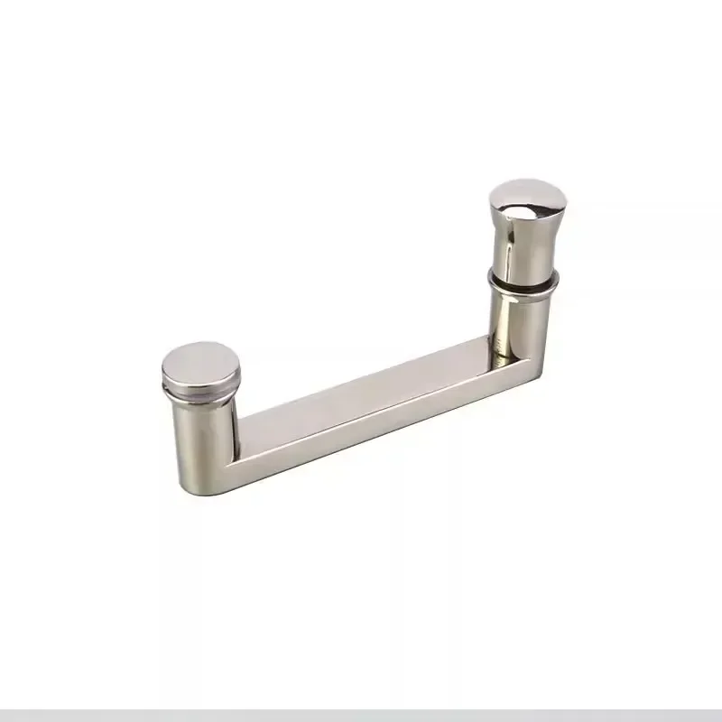 304 stainless steel Bathroom glass door short handle matte black/mirror surface hole distance 145mm shower handles