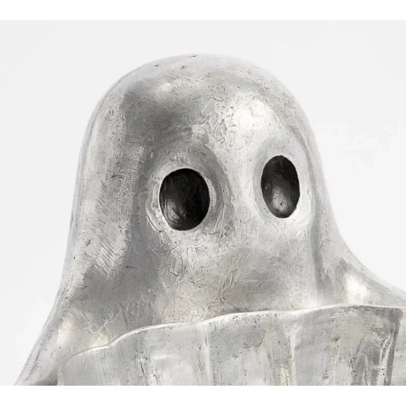Hot Selling Aluminum Halloween Ghost Candy Bowl Wholale Price High Quality Ize Den &Shape Silver Color Home Decor