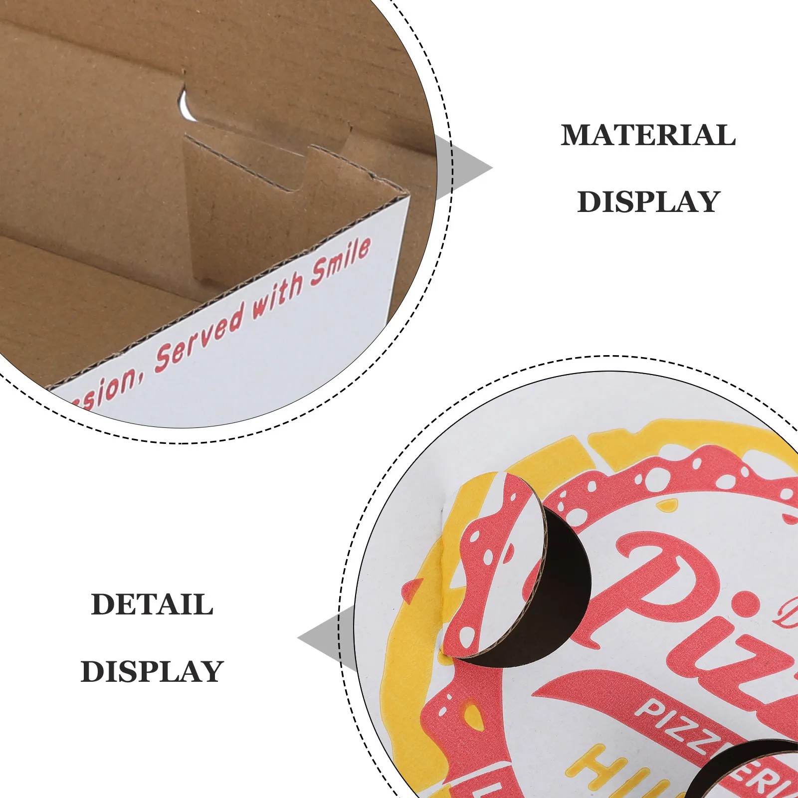 20Pcs 6 Inch Disposable Pizza Packaging Boxes Heat Retaining Freshness Protecting Stackable Takeaway Containers for Pizza Slice