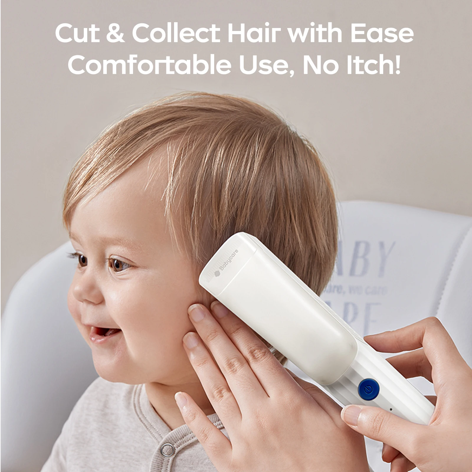 Bc Babycare Vacuum Baby Hair Clipper Automatic Hair Suction, Silent Waterproof ,Newborn Children Hair Cutting Trimmer, Gift Box