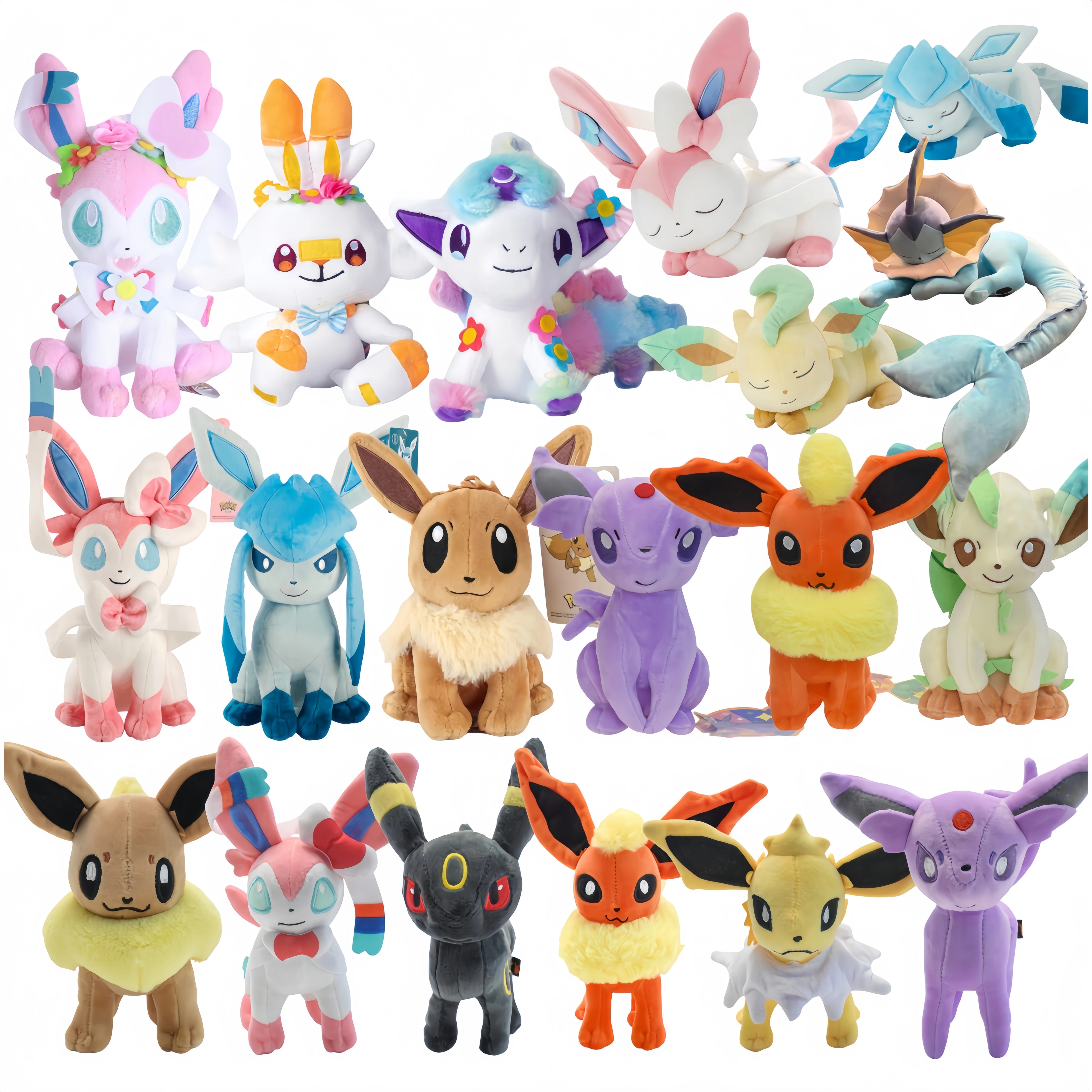

Pokemon Plush Pikachu Scorbunny Sylveon Ponyta Plushies Toys Eevee Collection Plush Umbreon Glaceon Vaporeon Stuffed Doll