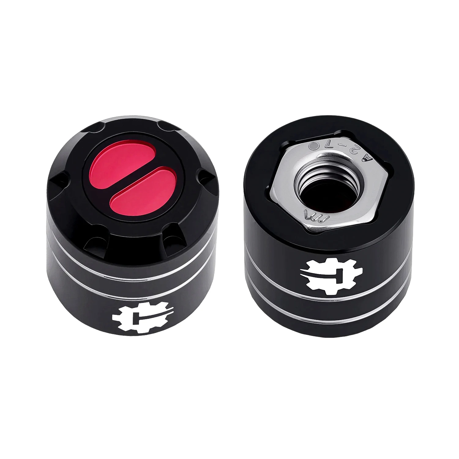 TCRC 4PCS Aluminum M6 Nut Wheel Rim Center Cap Manual Locking Hubs for 1/6 SCX6 Jeep JLU Wrangler Trail Honcho Upgrade
