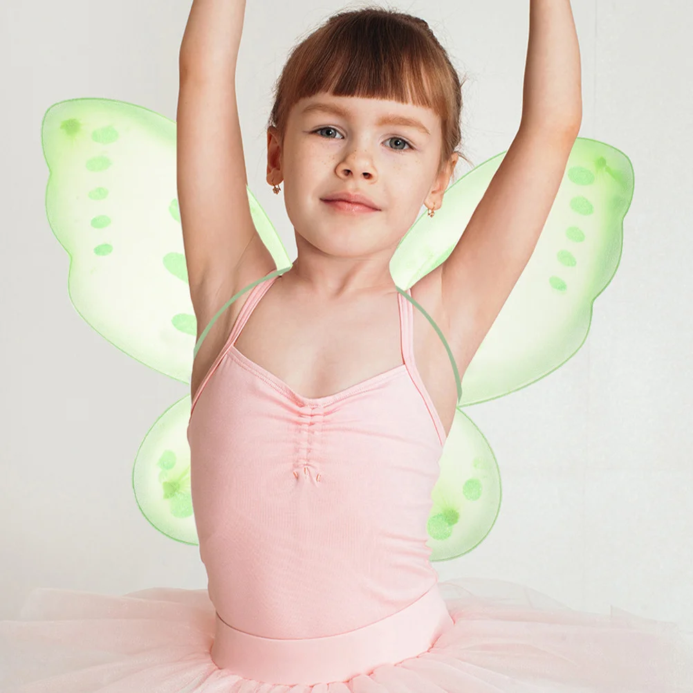 3-częściowy zestaw skrzydeł motyla, kostium wróżki dla dziewczynek na przyjęcie urodzinowe, przebranie na Halloween, lekkie skrzydła anioła dla dzieci