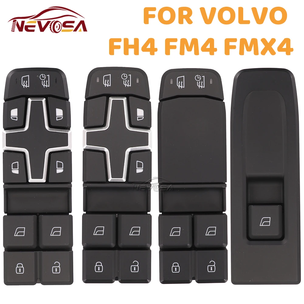 For Volvo FH4 FM4 FMX4 FH5 2015 2016 FH12 FH13 FH14 FH16 Truck Master Power Window Control Switch Glass Button 23165840 23165828