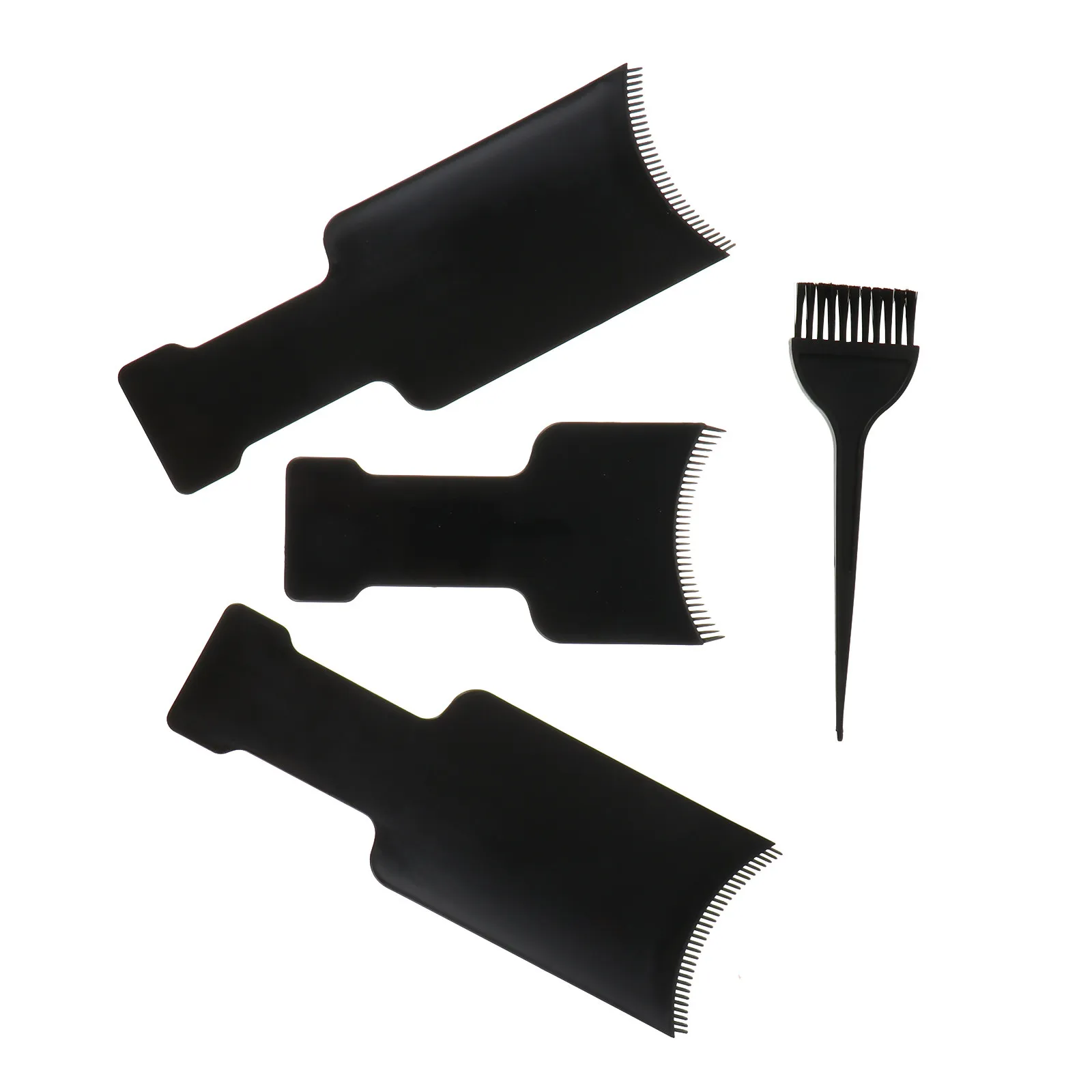 

4pcs Hair Coloring Kit Plastic Dye Boards Brush Set Scalp Protection Quick Tinting Tools For Salon Home Use Hair Tint Board
