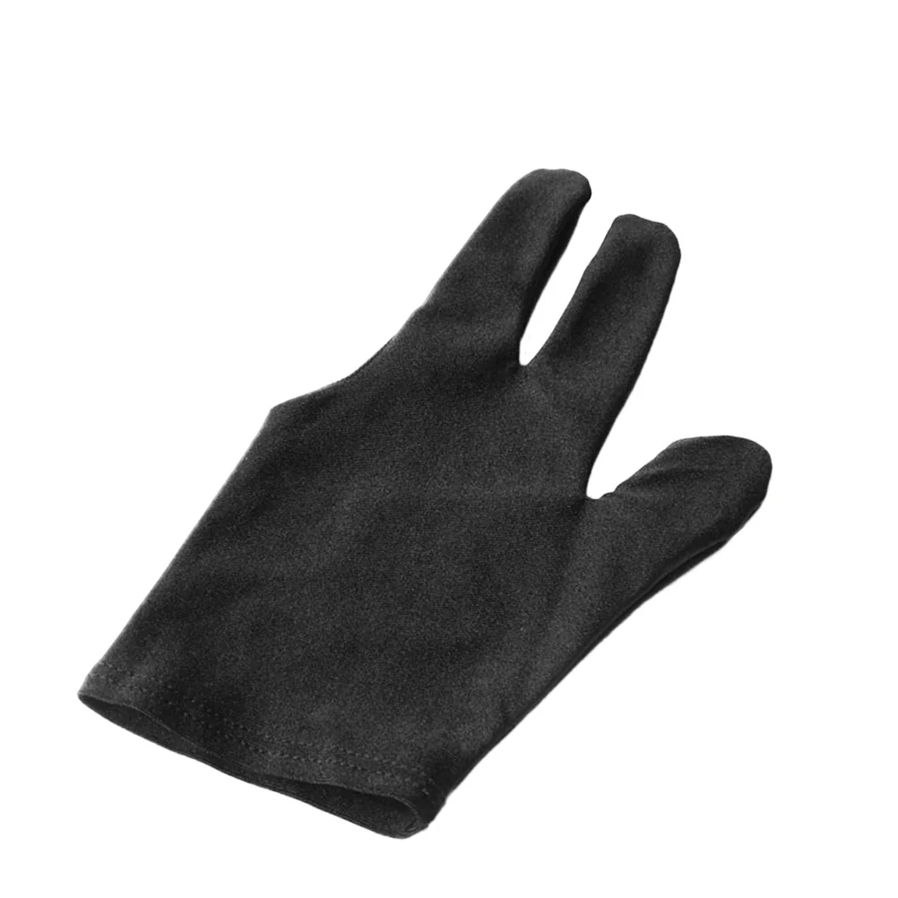 

12 Pcs The Mitten Three Finger Accessory Billiards Cue Glove 3 Fingers Gloves Black Child