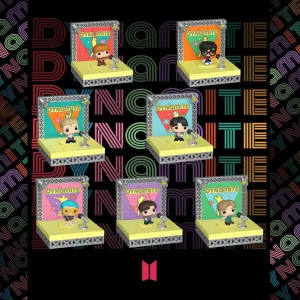 Funko Pop Bts Dynamite, Set de Mini Figuras de Acción, Adorno Coleccionable de Escritorio, Regalo para Fans del Kpop