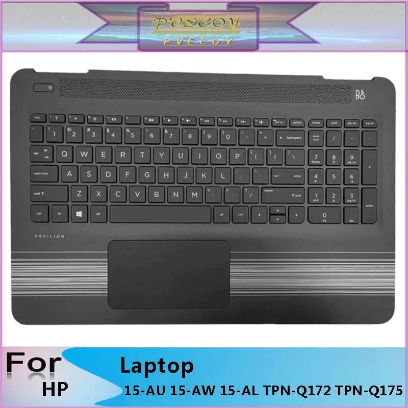 

New Original For HP Pavilion 15-AU 15-AW 15-AL TPN-Q172 TPN-Q175 Laptop Palmrest Case Keyboard US English Version Upper Cover