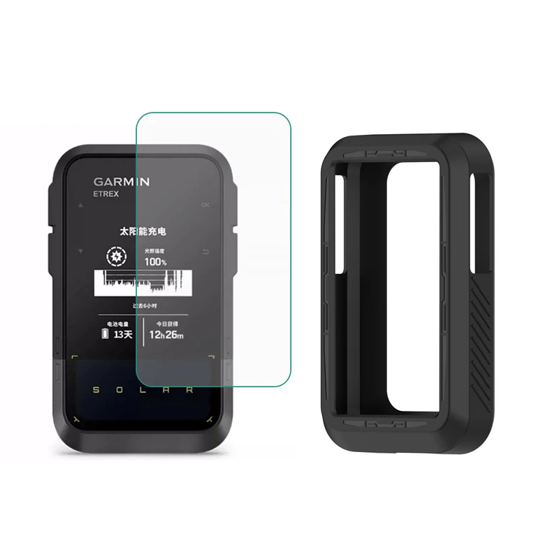 غطاء واقي للشاشة من السيليكون بحافة ناعمة ، غطاء واقي للشاشة من أجل Garmin Etrex Solar ، Etrex SE ، حافظة واقية ، ملحقات الأكمام
