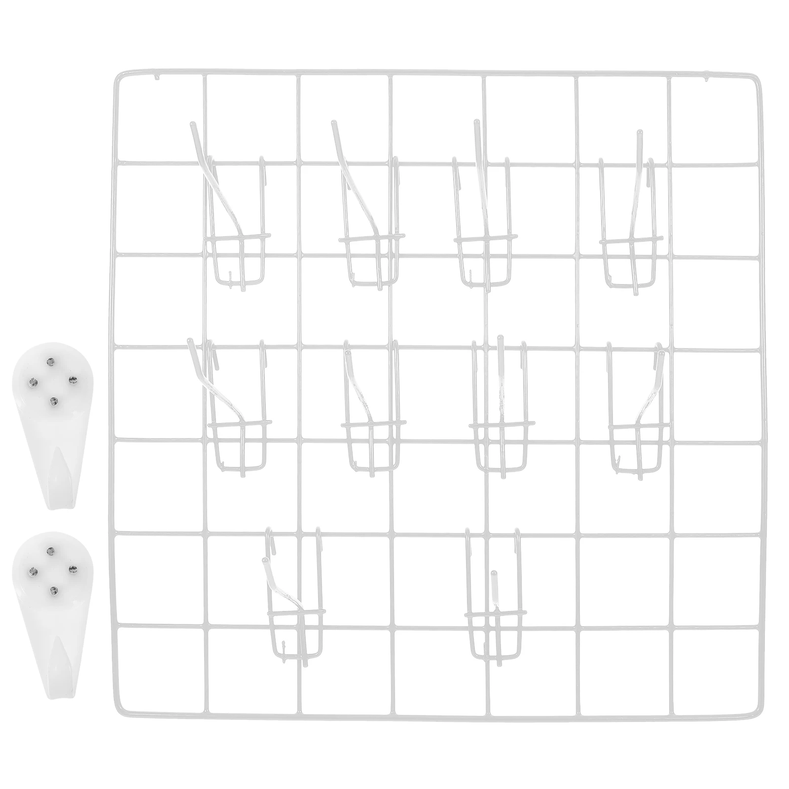 

Shelf Grid Wall Panels Black Photo Wire Iron Net Screen Child Frame with Display