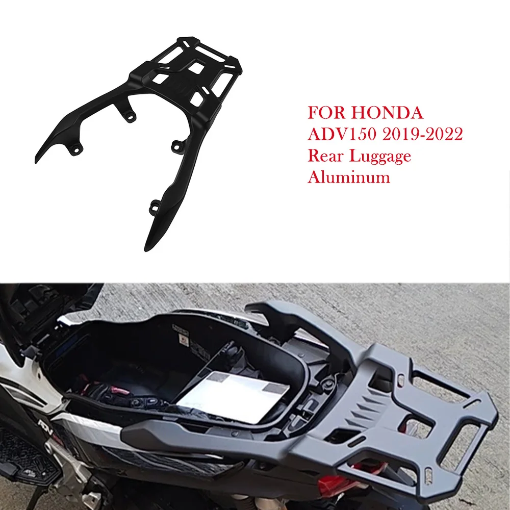 

Для Honda ADV150 ADV 150 2019 2020 2021 2022, алюминиевый задний багажник для мотоцикла, задняя грузовая стойка, опорная полка, детали
