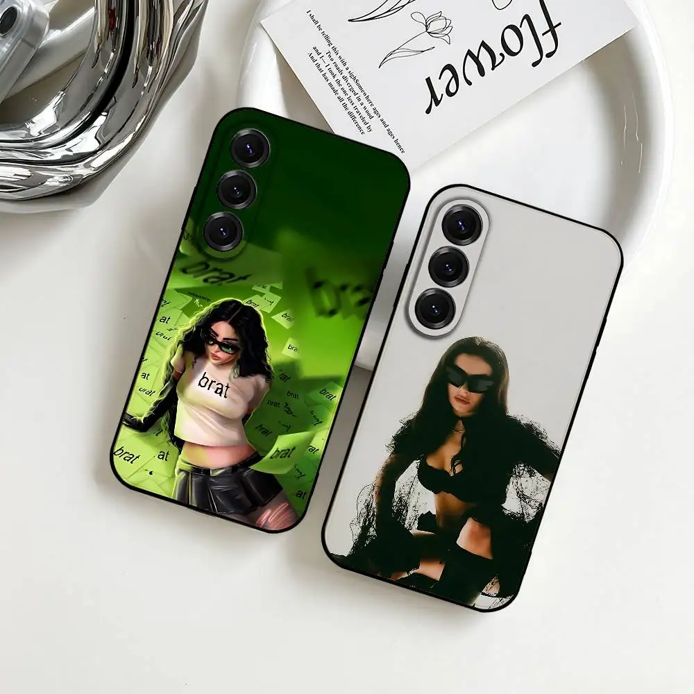 

Singer C-Charli Xcx Brat Phone Case For Samsung Galaxy S24/S25/S22/S30/Note20/Lite/Ultra/5G/Plus/FE Soft Black