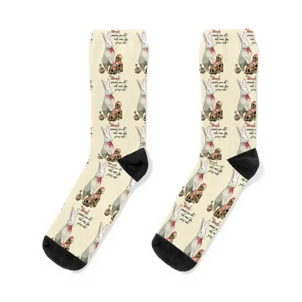 Killer Rabbit of Caerbannog Socks bright garter funny gift Children's loose Socks Woman Men's