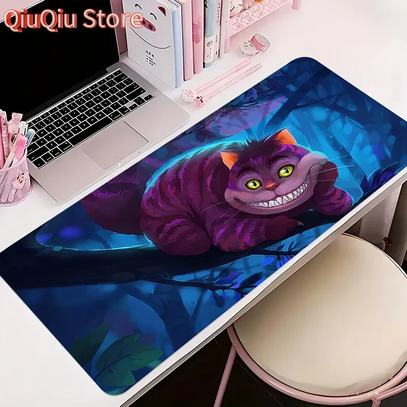 

Mousepad Printing Mouse Pad Gaming Accessories Mat Rubber Gamer Desk Mat C-cheshire Cat Alice In Wonderland Anime Keyboard Mat