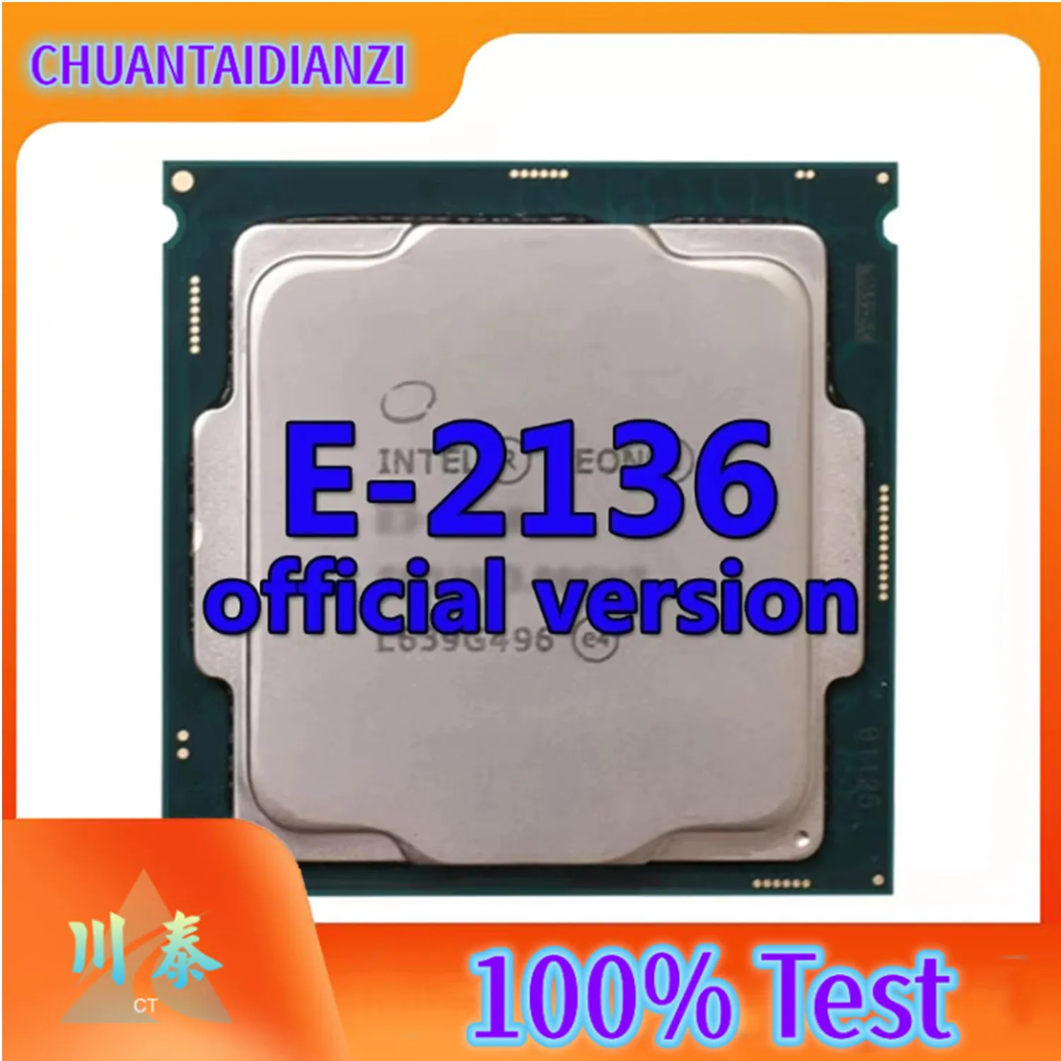 Xeon CPU E-2136 official version CPU 12MB 3.3GHZ 6Core/12Thread 80W Processor LGA-1151 FOR C242 Motherboard