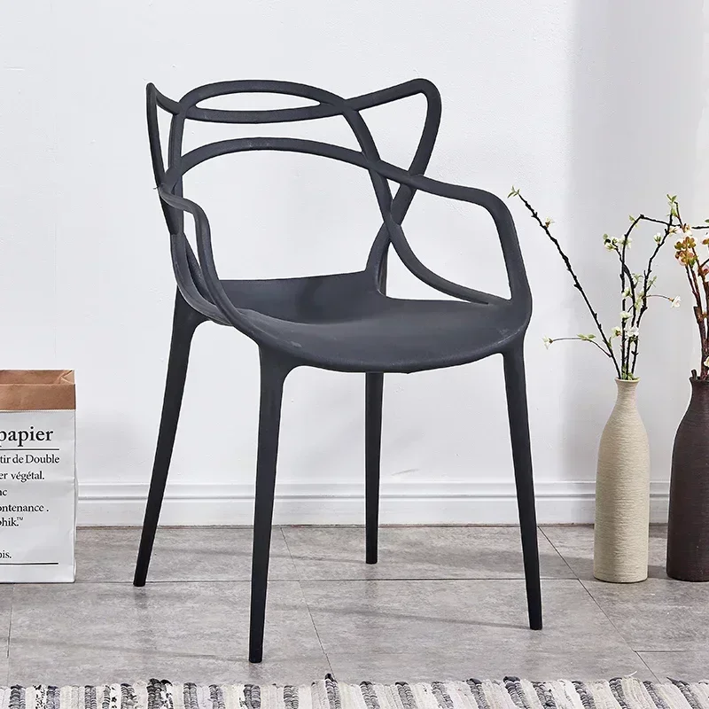 Design Black Dining Chairs Minimalist Luxury Classic Interior Modern Dining Chairs Unique Breathable Sillones Salon Furniture