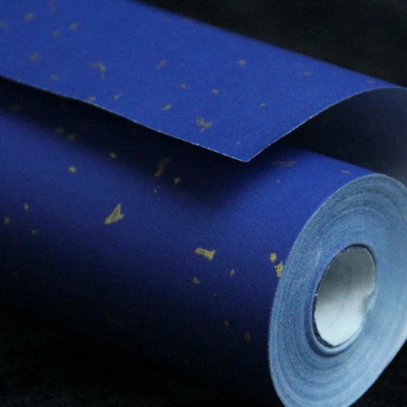 Sumi Art Retro Color Gold Sprinkled Half Ripe Xuan Paper Scroll Brush Calligraphy Running Regular Script Professional Rice Paper