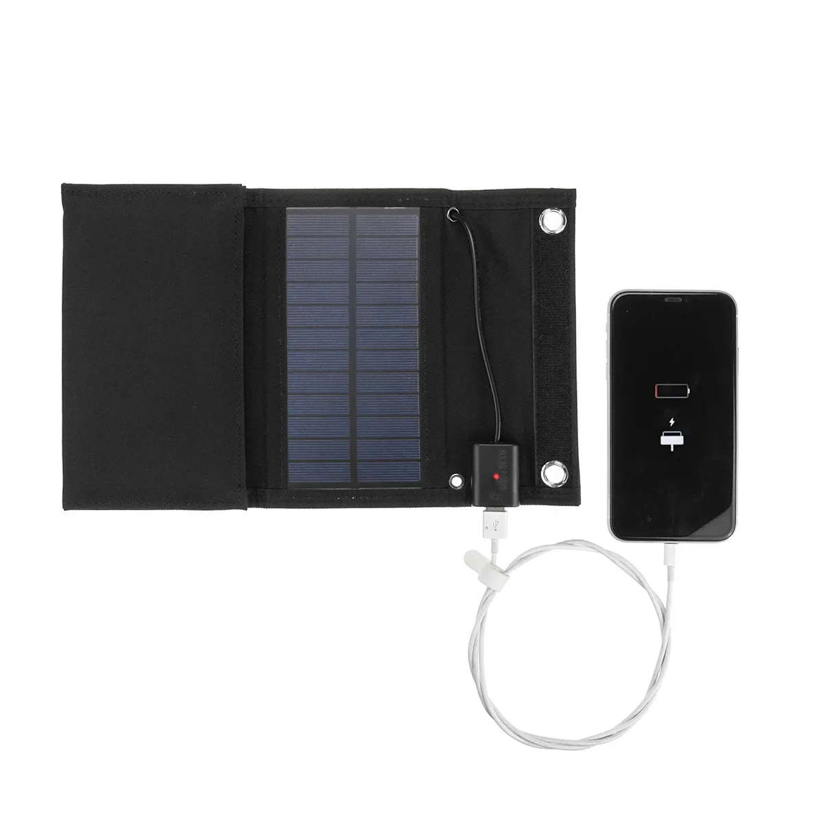 600W5V Foldable Solar Panel Phone Charger Solar Panels Plate USB  Solar Panels Power Bank for Cell Phone Camping Emergency