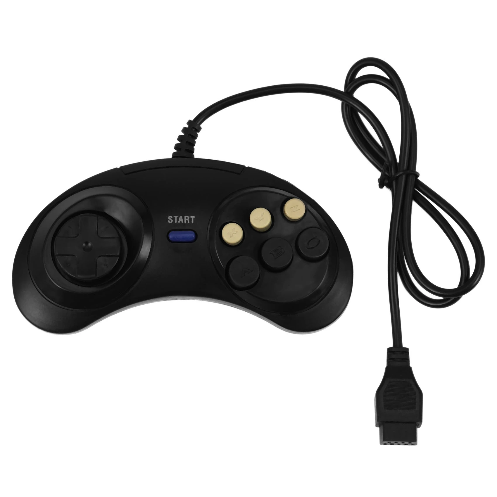 

Classic Retro 6 Buttons Wired Handle Game Controller Gamepad Joystick Joypad For Sega Md2 Pc Mac Mega Drive Gaming Accessories