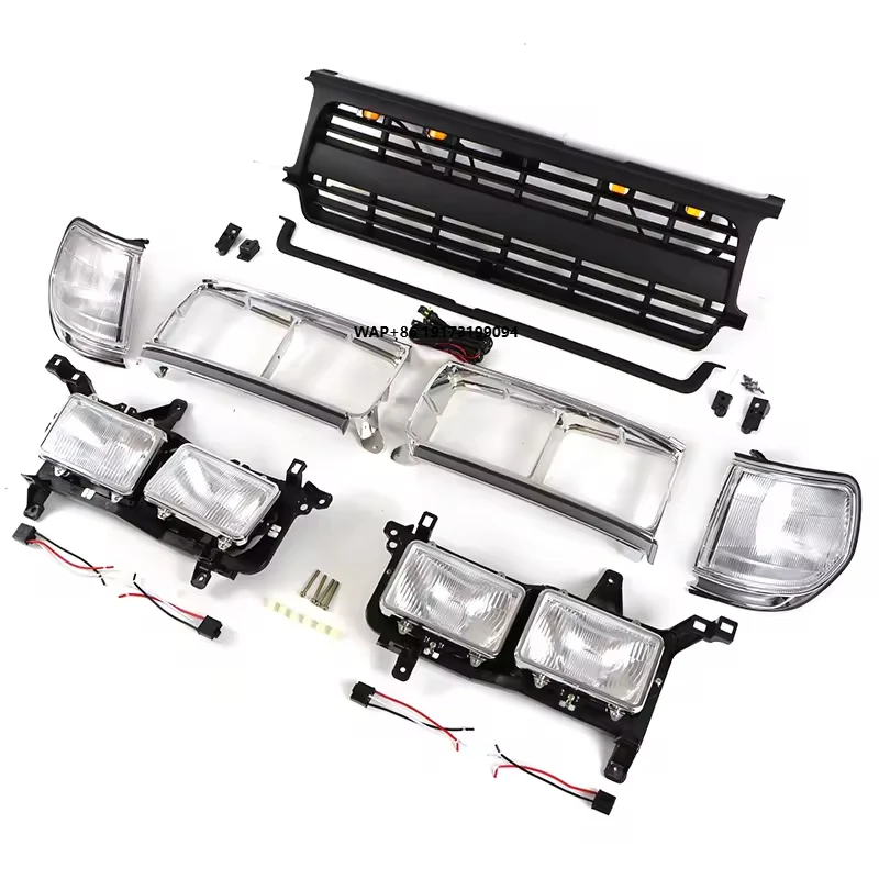 

Car Grille Head Lamp Headlights Turning Lights Fog Lamps Fits for Land Cruiser LC80 1990-1997